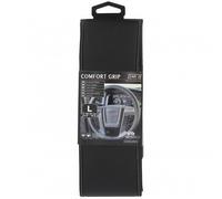Couvre-volant - Car Plus - Comfort Grip - Cuir synthétique - Noir - 39-40 cm