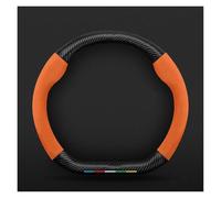 Couvre Volant Convient pour Geely pour Geometry C pour Monjaro pour Coolray pour Tugella pour GX3 pour Atlas pour Emgrand pour EC7 GC6 GC9 CK EC8(D Orange)