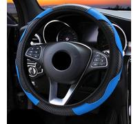 Couvre Volant Couverture De Volant De Voiture en Fiber De Carbone, pour Citroen pour C2 pour C3 pour C4 pour C5 pour C4L pour Xsara Protege Volant Voiture (Couleur : Bleu)