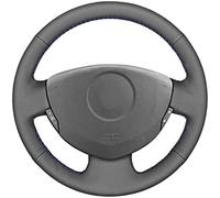 Couvre Volant de Voiture Bricolage Original personnalisé Tresse en Cuir Noir pour Volant, pour Clio 2 pour Couvre Volant Twingo