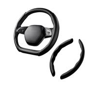 Couvre Volant de Voiture, pour BMW i4 2021-2025 Protecteur de Volant Respirant Protection de Volant segmentée antidérapante,A