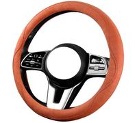 Couvre Volant de Voiture pour Citroen e-Mehari 2016, Housses de Volant Cuir Suédé Fin avec Toucher Doux Accessoires AutoDecoration Interieur Protege,Orange O