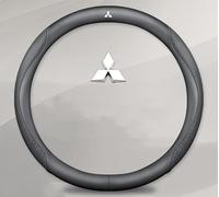 Couvre Volant de Voiture pour Mitsubishi L200 2015-2018 2019-, Respirant et Antidérapant,Confort Durabilité Sécurité Protège Roue Accessoires D'Intérieur,B