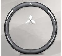 Couvre Volant de Voiture pour Mitsubishi L200 2015-2018 2019-, Respirant et Antidérapant,Confort Durabilité Sécurité Protège Roue Accessoires D'Intérieur,A