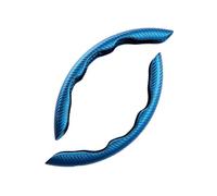Couvre Volant de Voiture, pour Nissan Qashqai e-Power J12 2021-2025 Protection Volant Segmentée, Antidérapant, Respirant, Housse en Fibre de Carbone,C Blue