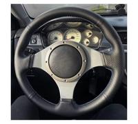Couvre Volant de Voiture Universelle pour Mitsubishi pour Lancer | Pour Evolution 9 IX 2005-2007 Pour 8 VIII 2003-2005 Housse De Volant De Voiture Tressée À La Main(Blue Thread)