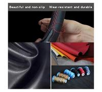 Couvre Volant de Voiture Universelle pour Subaru pour WRX STI | Pour Levorg 2015-2019 Bricolage Super-fin Couverture Volant Voiture Marque Rouge Intérieur En Daim Doux(Suede leather)