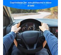 Couvre-volant | Doux Antidérapant Thermique Confort | Couverture D'hiver De Protection Pour Volant De Voiture - Pour Hommes Et Femmes Chauffeur Voyage Trajet Véhicule Camion SUV Confort Conduite