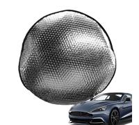 Couvre Volant en Aluminium - Protection Solaire en Aluminium | Isolation Thermique du Pare- de véhicule de Protection | Bouclier pour SUV Pickups camions Mini-fourgonnettes Accessoires d'intérie