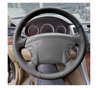 Couvre Volant en Cuir Couvercle Perforé Noir pour Volant pour Hyundai pour Sonata pour Azera 2005 2006 2007 2008 2009 2010 pour Kia pour Carens