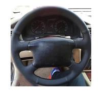 Couvre Volant en Cuir Couverture De Volant Voiture À Monter Soi-même pour Passat pour B5 pour VW pour Golf 4 pour Skoda pour Octavia 1999-2005 Couvre Volant(Jaune)