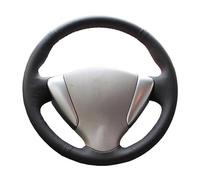 Couvre Volant en Cuir Housse De Volant Voiture en Cuir Artificiel pour Nissan pour Tiida pour Sylphy pour Sentra pour Versa pour Note 2014(Bleu)