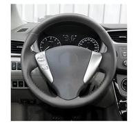 Couvre Volant en Cuir pour Nissan pour Versa pour Note pour Livina 2013-2015 Couverture De Volant Voiture(Bleu)