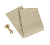 Housse de volant en cuir perforé de qualité supérieure - L - Ø 37/39 cm - Beige