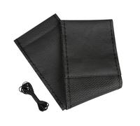 Housse de volant sport en cuir - L - Ø 37/39 cm - Noir