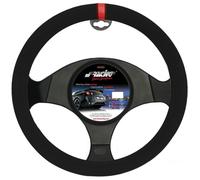 Simoni Racing Couvre-volant Carrera Look Microfibre noir Marquage rouge 37-39 cm