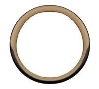 Couvre Volant en Simili Cuir Beige et Noir Housse Large Ø 44-46 cm Universel Antidérapant pour Camion Utilitaire Qualité Supérieure