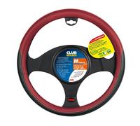 Lampa Housse de volant Club Skeentex Cuir artificiel Noir/Rouge Taille M Ø 37/39 cm