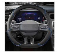 Couvre Volant Housse De Protection De Volant De Voiture De Type D 38CM pour Ford pour Focus pour St-Line pour Fiesta pour St-Line 2018-2019 Accessoires Décoration Voiture(Bleu)