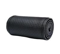 Couvre Volant Housse De Protection en Cuir Tressé pour Volant De Voiture Camion Bus 40Cm 42Cm 45Cm 47Cm 50Cm Protege Volant Voiture(All Black-42CM)