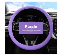 Couvre Volant Housse De Volant Antidérapante Protection D'été Élastique Et Respirante Universelle pour Voiture 38cm(Purple)