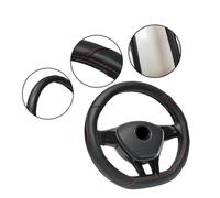 Couvre Volant Housse De Volant De Voiture De Type D pour VW Teramont pour T-roc T-Cross 2017 - 2021 Protecteur Volant(Beige)