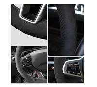 Couvre Volant Housse De Volant De Voiture DIY en pour Civic 10e Génération 2016 2017 2018 Accessoires Intérieurs Automatiques Enveloppe De Direction Voiture Caches Volant(Green Thread)
