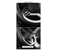 Couvre Volant Housse De Volant De Voiture en Cuir Microfibre en Forme De D, Accessoire De Sport pour Suzuki pour Swift 2017 2018 2019 2020 2021 2022 2023 Voiture Caches Volant(Rouge)