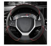 Couvre Volant Housse De Volant De Voiture en Cuir PU 38 Cm, pour Suzuki pour Swift pour Vitara pour Celerio pour SX4 pour S-Cross Voiture Caches Volant(Rouge)