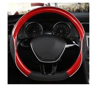 Couvre Volant Housse De Volant De Voiture en Cuir PU Antidérapant pour Suzuki pour Swift en Forme De D Et De O Voiture Caches Volant(D Red)
