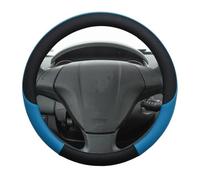 Couvre Volant Housse De Volant De Voiture en Cuir PU pour Fiat pour Grande pour Punto pour Avventura pour Urban pour Cross pour Abarth pour Punto Voiture Caches Volant(Bleu)
