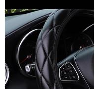 Couvre-volant Housse de volant de voiture extensible en PU pour 14.5 à 15 pouces(Pink)