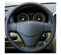 Couvre Volant Housse De Volant De Voiture Personnalisée, Cousue À La Main, pour Kia pour Rio 5 2006-2009, Accessoires De Voiture(Brown Thread)