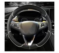 Couvre Volant Housse De Volant De Voiture Pour Opel Pour Crossland X Pour Grandland X Pour Insignia 2017 2018 2019 2020 2021 2022 Accessoires Automobiles Couverture Volant Voiture(WHITE O SHAPE4)