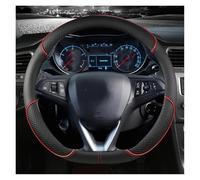 Couvre Volant Housse De Volant De Voiture Pour Opel Pour Crossland X Pour Grandland X Pour Insignia 2017 2018 2019 2020 2021 2022 Accessoires Automobiles Couverture Volant Voiture(RED D SHAPE)