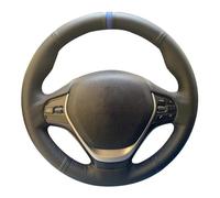 Couvre Volant Housse De Volant De Voiture Tressée en Cuir PU Noir pour BMW F20 F45 F30 F31 F34 F32 F33 F36 118i 120i 125i 218i 228i 420i 430i 435i Voiture Caches Volant(Orange Thread)