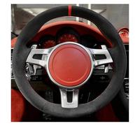 Couvre Volant Housse De Volant De Voiture Tressée en Souple Cousue À La Main pour 911 991 pour Boxster 981 pour Cayman pour Cayenne pour Panamera 2009-2016 Voiture Caches Volant(Gray Thread)