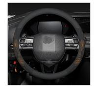Couvre Volant Housse De Volant en Chamois Antidérapante pour DS DS3 DS4 DS5 DS6 DS7, Accessoires D'intérieur Confortables Voiture Caches Volant(O Leather Orange)