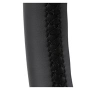Couvre Volant Housse de Volant intérieure en Cuir Artificiel Cousue à la Main pour Civic 8th MK8 2005 2006 2007 2008 2009 2010 2011 Couvre Voiture(Black Thread)