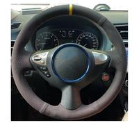 Couvre Volant Housse De Volant Tressée en pour Nissan pour Juke pour Maxima 370Z pour Sentra SV DIY; Couture À La Main Voiture Caches Volant(Green Thread)