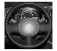 Couvre Volant Housse De Volant Tressée pour Nissan pour March pour Sunny pour Versa 2013 pour Almera Accessoires D'intérieur pour Voiture Voiture Caches Volant(Green Thread)