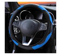 Couvre Volant Housse De Volant Voiture en Cuir Respirant pour Dodge pour Journey pour Charger pour Dakota pour Challenger pour Coupé pour Grand pour Caravan Voiture Caches Volant(Bleu)