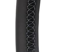 Couvre Volant Housse de Volant Voiture for BMW E83 X3 2003-2010 E53 X5 2004-2006 Bricolage personnalisé enveloppe Direction Cuir Microfibre Couture à la Main(Gray Line)