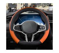 Couvre Volant Housse De Volant Voiture pour BMW E46/E39/G20/F20/F31/F45/F25/E61/E83/E87/E90/E91/X1/X2/X3/X5/X6 Série 1 2 3 5 Accessoires Automobiles Voiture Caches Volant(D Orange)
