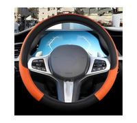 Couvre Volant Housse De Volant Voiture pour BMW E46/E39/G20/F20/F31/F45/F25/E61/E83/E87/E90/E91/X1/X2/X3/X5/X6 Série 1 2 3 5 Accessoires Automobiles Voiture Caches Volant(O Orange)