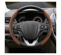 Couvre Volant Housse Volant À Clipser pour Lincoln pour Fit pour Navigator pour Corsair pour Aviator pour Continental MKZ MKX MKS pour Town Antidérapant Couvre Volant(Brown O 2-P)