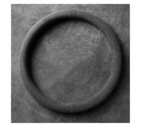 Couvre Volant Housse Volant Antidérapante en Daim Ronde Respirante Et Absorbante en Forme De D pour Toutes Les Saisons(Black O)