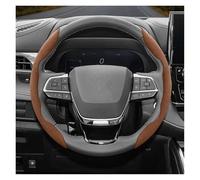 Couvre Volant Housse Volant en À Clipser pour Berline pour Toyota pour Crown Estate pour Majesta Royal Athlete Antidérapant Couvre Volant(Brown 2-P)