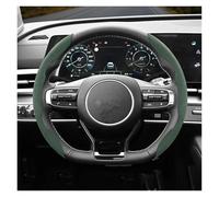 Couvre Volant Housse Volant en À Clipser pour Kia pour Fit pour Ceed pour Sportage 2017 pour Picanto Antidérapant Couvre Volant(Green D 2-P)