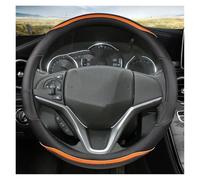 Couvre Volant Housse Volant en Cuir Et Fibre Carbone pour City 2014-2019 pour Fit 2014-2019 pour Jazz 2014-2019 pour HR-V 2016 Antidérapant Couvre Volant(Orage)